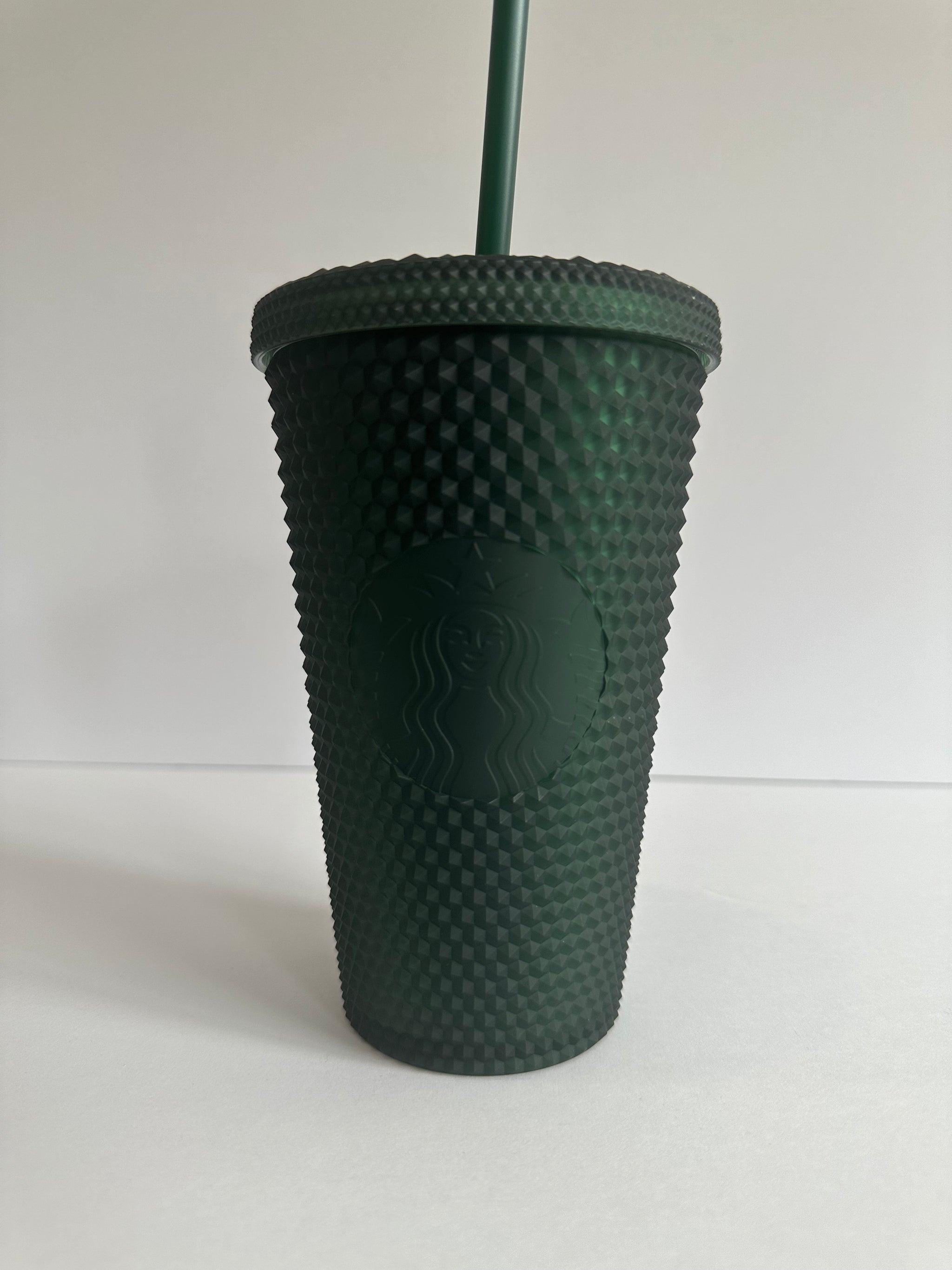 Starbucks Matte Dark Green Studded shops Tumbler