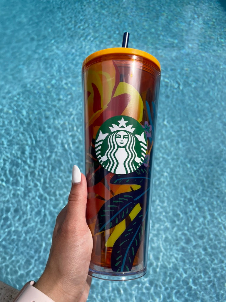 24oz Tropical Tumbler